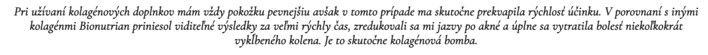 kolagen bionutrian skusenosti uzivatelov